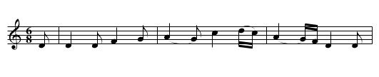 Van Dieman's Land - staff notation