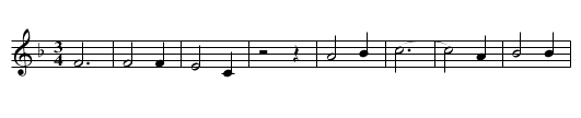Vance Song, The - staff notation