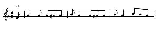 Vaqueira - staff notation