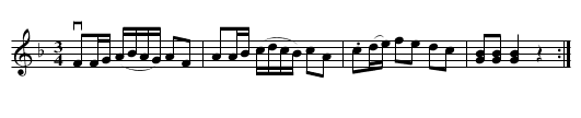 Variant till Skräddarpolskan - staff notation