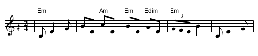 Varshaver Freylekhs - staff notation
