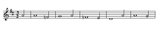 Vater unser - staff notation