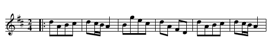Vauntine - staff notation
