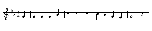 Veal Life Blues - staff notation