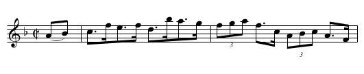 Vendome Hornpipe - staff notation