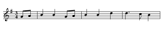 Vergeblich - staff notation