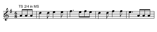 Veritable Chasse,La. CJF.113 - staff notation