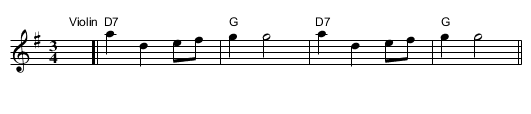 Verkaa - staff notation