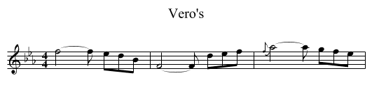 Vero's - staff notation