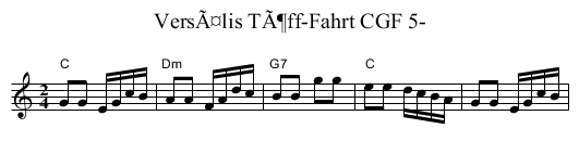 VersÃ¤lis TÃ¶ff-Fahrt CGF 5- - staff notation