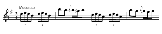Vesper Polka - staff notation