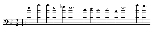 VI. Were every thought an eye, - staff notation