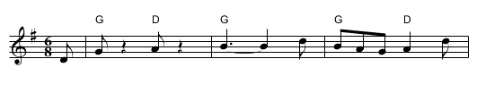 Via Gellia - staff notation