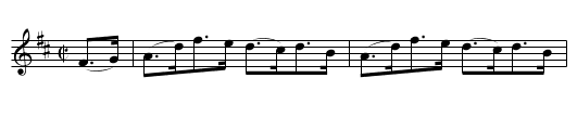 Vica Hornpipe - staff notation