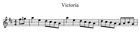 Victoria - staff notation