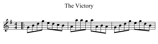 Victory, The  - staff notation