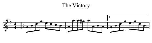 Victory, The  - staff notation