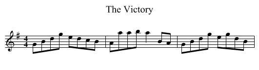 Victory, The  - staff notation