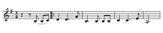 Vid Lajksjön - staff notation