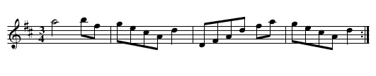 Viechtwangerischer Tanz ex D, nr. 16 - staff notation