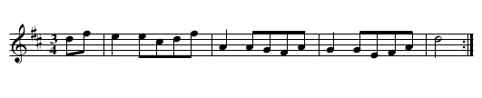 Viechtwangerischer Tanz ex D, nr. 7 - staff notation