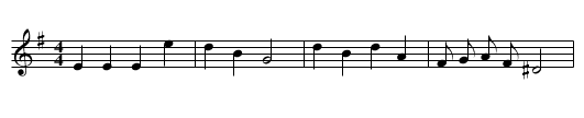Vienna - staff notation