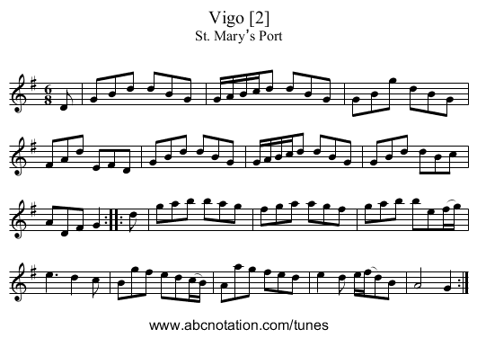 Vigo [2] - staff notation