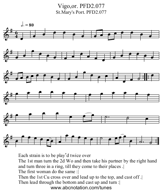 Vigo,or. PFD2.077 - staff notation