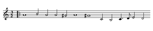 VII. Stay time a while thy flying, - staff notation