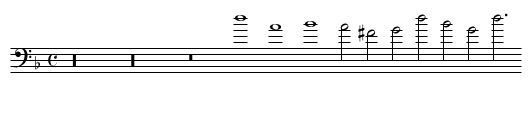 VIII. Burst forth my tears - staff notation