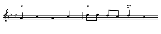 Vil du, vil du - staff notation