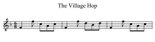 Village Hop, The - staff notation