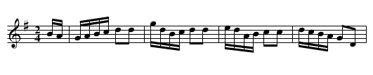 Village Polka - staff notation