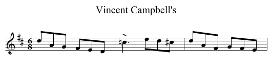 Vincent Campbell's - staff notation