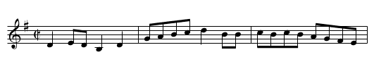 Vincent Crawford's Tune - staff notation