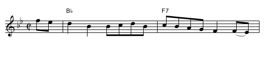 Vintons Hornpipe - staff notation