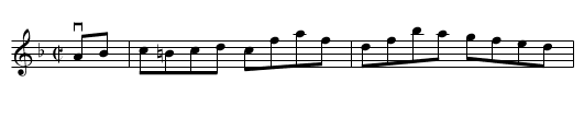 Violetta -- Hornpipe - staff notation