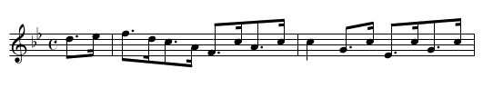 Virginia Hornpipe [2] - staff notation