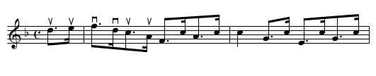 VIRGINIA HORNPIPE - staff notation