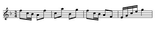 Virginia Quickstep [3] - staff notation