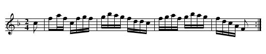 VIRGINIA REEL - staff notation