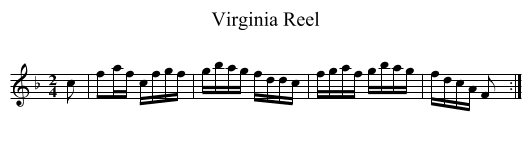 Virginia Reel - staff notation