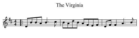 Virginia, The  - staff notation