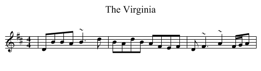 Virginia, The  - staff notation