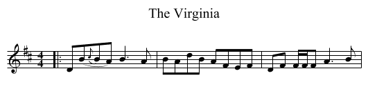 Virginia, The  - staff notation