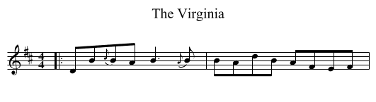 Virginia, The  - staff notation