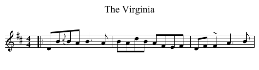 Virginia, The  - staff notation