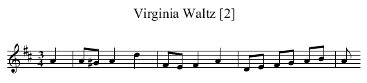 Virginia Waltz [2] - staff notation