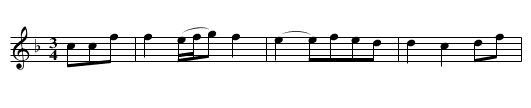 VIRTUOUS COUNTRY MAID - staff notation