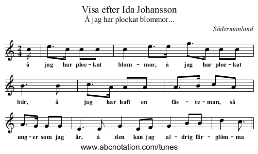 Visa efter Ida Johansson - staff notation